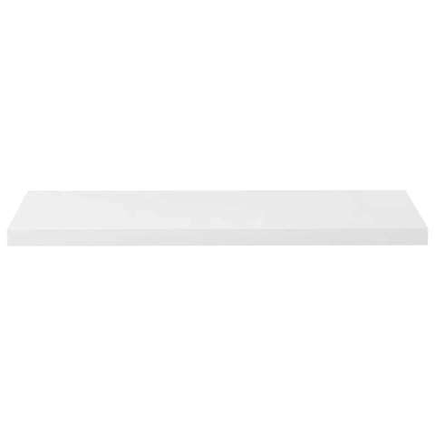 VidaXL Półki ścienne, 4 szt, wysoki połysk, białe, 90x23,5x3,8 cm, MDF