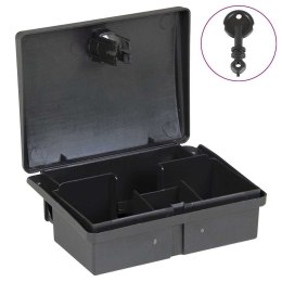 VidaXL Pułapki na myszy 10 szt. Czarne 13x10x4 cm