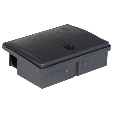VidaXL Pułapki na myszy 10 szt. Czarne 13x10x4 cm
