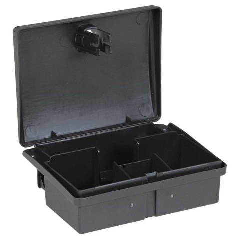 VidaXL Pułapki na myszy 10 szt. Czarne 13x10x4 cm
