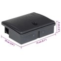 VidaXL Pułapki na myszy 10 szt. Czarne 13x10x4 cm