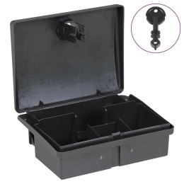 VidaXL Pułapki na myszy 20 szt. Czarne 13x10x4 cm