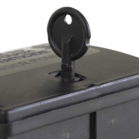 VidaXL Pułapki na myszy 20 szt. Czarne 13x10x4 cm
