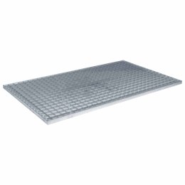 VidaXL Ruszt Srebrny 100 x 60 x 2 cm Stal ocynkowana na gorąco