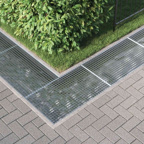 VidaXL Ruszt Srebrny 100 x 60 x 2 cm Stal ocynkowana na gorąco
