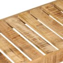 VidaXL Wieszak na ubrania, z kółkami, 90x35x190 cm, mango i żelazo
