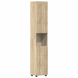 VidaXL Zestaw Szafek Łazienkowych TULUM Dąb Sonoma 37 x 31,5 x 203 cm