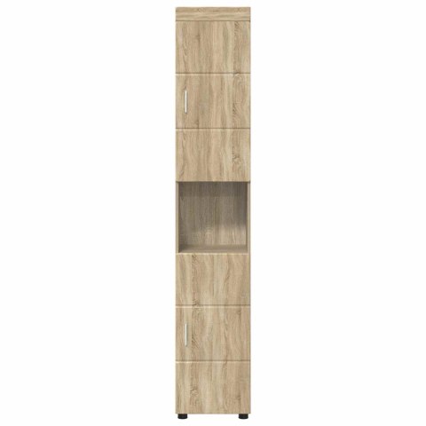 VidaXL Zestaw Szafek Łazienkowych TULUM Dąb Sonoma 37 x 31,5 x 203 cm