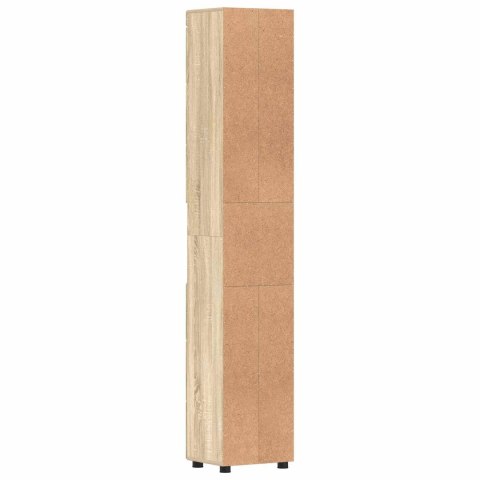 VidaXL Zestaw Szafek Łazienkowych TULUM Dąb Sonoma 37 x 31,5 x 203 cm