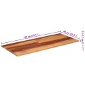 VidaXL Blat stołu, 140x60x(2,5-2,7) cm, lite drewno akacjowe