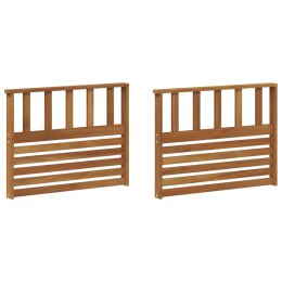 VidaXL Podłokietnik 2 szt. naturalny 80 x 6 x 61 cm Lite Drewno Akacji