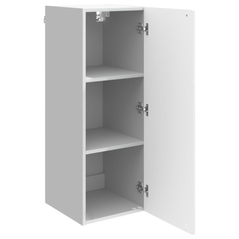 VidaXL Szafka ścienna Biały wysoki połysk 33 x 34,5 x 90 cm