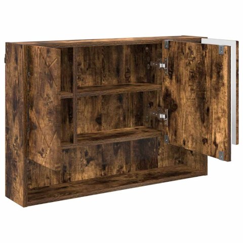 VidaXL Zestaw mebli łazienkowych 3 szt. Dąb wędzony 76,5 x 35 x 64 cm