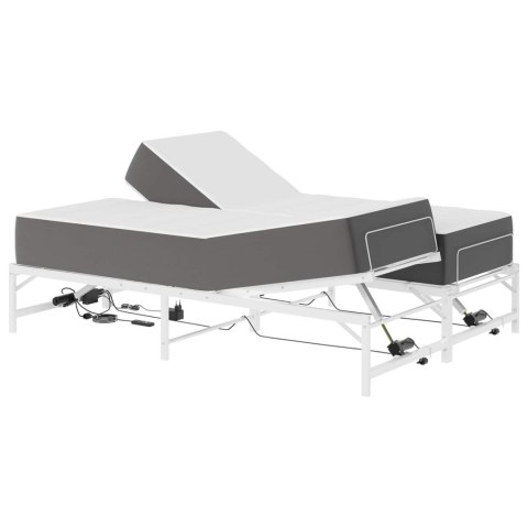 ELEKTRO REGULOWANY STELAŻ ŁÓŻKA BIAŁY 120 X 200 CM STAL