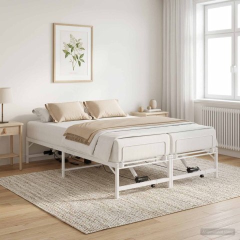ELEKTRO REGULOWANY STELAŻ ŁÓŻKA BIAŁY 120 X 200 CM STAL