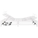 ELEKTRO REGULOWANY STELAŻ ŁÓŻKA BIAŁY 120 X 200 CM STAL