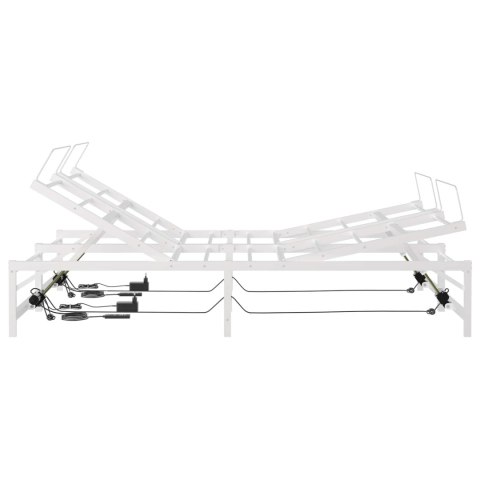 ELEKTRO REGULOWANY STELAŻ ŁÓŻKA BIAŁY 140 X 200 CM STAL