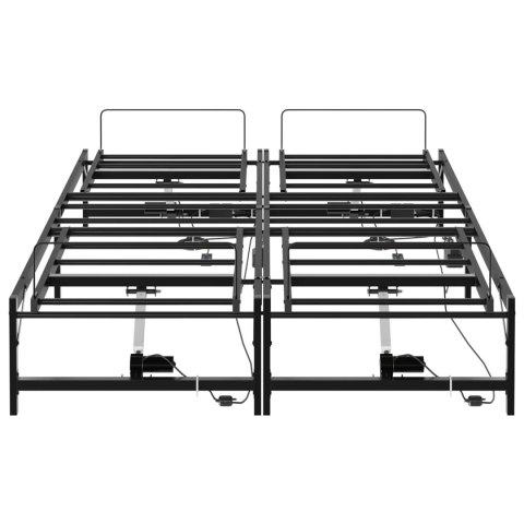 ELEKTRO REGULOWANY STELAŻ ŁÓŻKA CZARNY 120 X 200 CM STAL