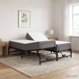ELEKTRO REGULOWANY STELAŻ ŁÓŻKA CZARNY 140 X 200 CM STAL