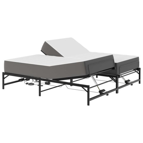 ELEKTRO REGULOWANY STELAŻ ŁÓŻKA CZARNY 180 X 200 CM STAL