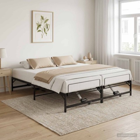 ELEKTRO REGULOWANY STELAŻ ŁÓŻKA CZARNY 180 X 200 CM STAL