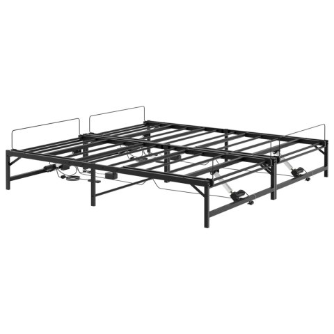 ELEKTRO REGULOWANY STELAŻ ŁÓŻKA CZARNY 180 X 200 CM STAL