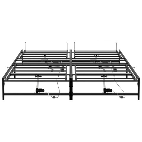 ELEKTRO REGULOWANY STELAŻ ŁÓŻKA CZARNY 180 X 200 CM STAL
