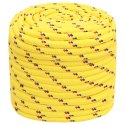 VidaXL Linka żeglarska, żółta, 16 mm, 25 m, polipropylen