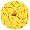 VidaXL Linka żeglarska, żółta, 16 mm, 25 m, polipropylen