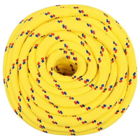 VidaXL Linka żeglarska, żółta, 16 mm, 25 m, polipropylen