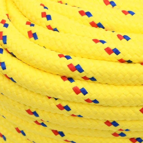 VidaXL Linka żeglarska, żółta, 16 mm, 25 m, polipropylen