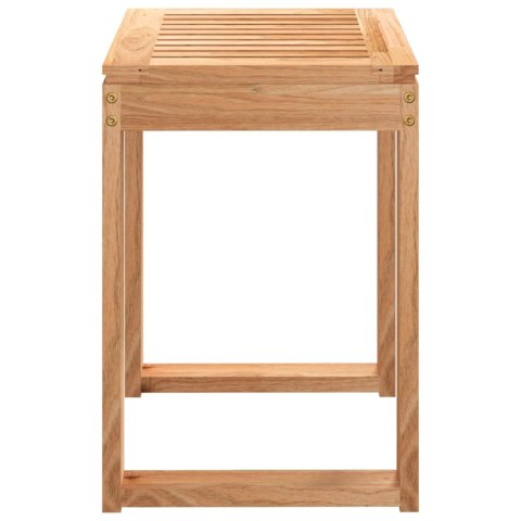 VidaXL Stołek do łazienki, 40x30x46 cm, lite drewno orzechowe
