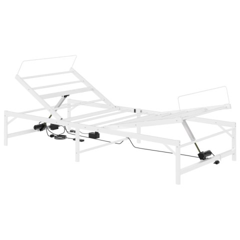 VidaXL Elektro Regulowany Stelaż Łóżka Biały 107 x 200 cm Stal