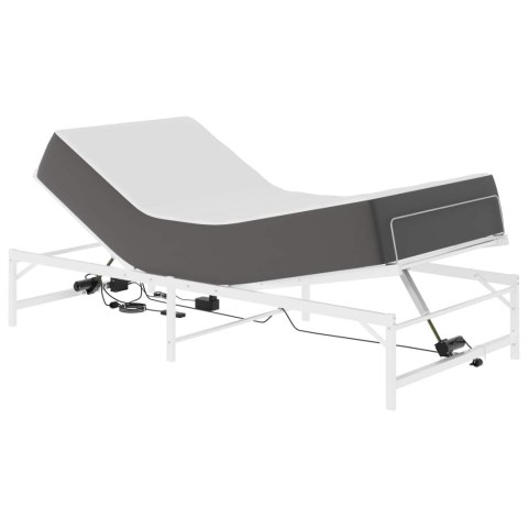 VidaXL Elektro Regulowany Stelaż Łóżka Biały 107 x 200 cm Stal