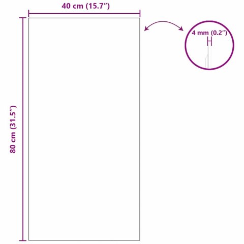 VidaXL Lustro ścienne Prostokątny 40 x 80 cm szkło hartowane
