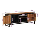 VidaXL Szafka pod telewizor z szufladą z drzwiami 105 x 30 x 40 cm