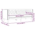 VidaXL 3-cz. zestaw wypoczynkowy Chesterfield, bordowy, sztuczna skóra