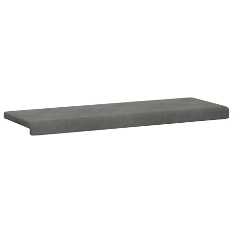 VidaXL Poduszka na ławkę Welur ciemnoszary Głębokość 35 cm