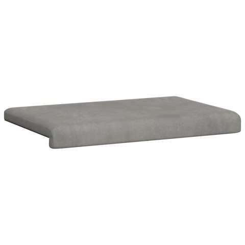 VidaXL Poduszka na ławkę Welur jasnoszary Głębokość 35 cm