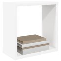VidaXL Półki ścienne kostki, 4 szt., białe, 30x15x30 cm