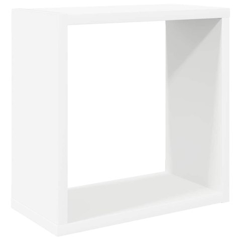 VidaXL Półki ścienne kostki, 4 szt., białe, 30x15x30 cm