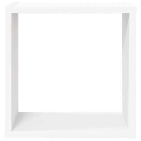 VidaXL Półki ścienne kostki, 4 szt., białe, 30x15x30 cm