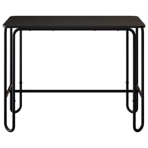 VidaXL Stół jadalny 100 x 50 x 75 cm Drewno inżynieryjne Czarny