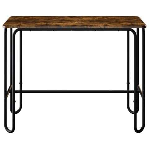 VidaXL Stół jadalny 100 x 50 x 75 cm Drewno inżynieryjne Dąb wędzony