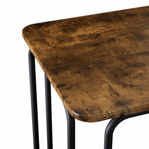 VidaXL Stół jadalny 100 x 50 x 75 cm Drewno inżynieryjne Dąb wędzony
