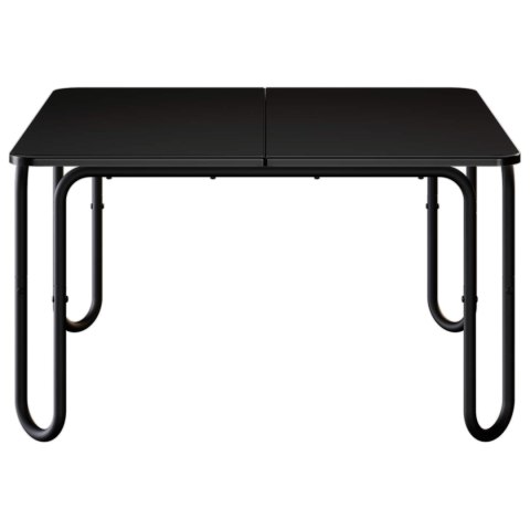 VidaXL Stolik kawowy Czarny 79,5 x 79,5 x 45 cm Drewno inżynieryjne