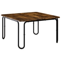 VidaXL Stolik kawowy Dąb wędzony 59 x 59 x 45 cm Drewno inżynieryjne