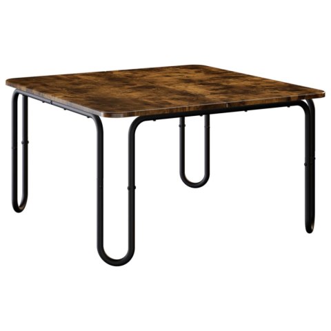 VidaXL Stolik kawowy Dąb wędzony 59 x 59 x 45 cm Drewno inżynieryjne