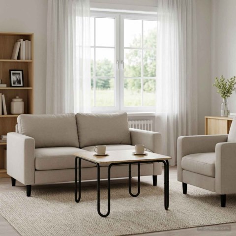 VidaXL Stolik kawowy dąb Sonoma 79,5 x 79,5 x 45 cm