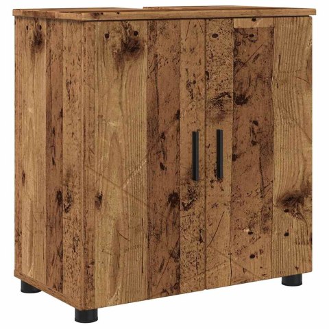 VidaXL Zestaw mebli łazienkowych 2 szt. Stare drewno 61 x 35 x 64 cm